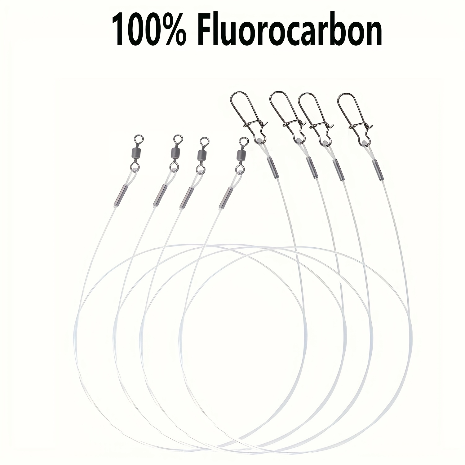 Fluorocarbon Line - 12 stuks 100% fluorkoolstof vislijn met