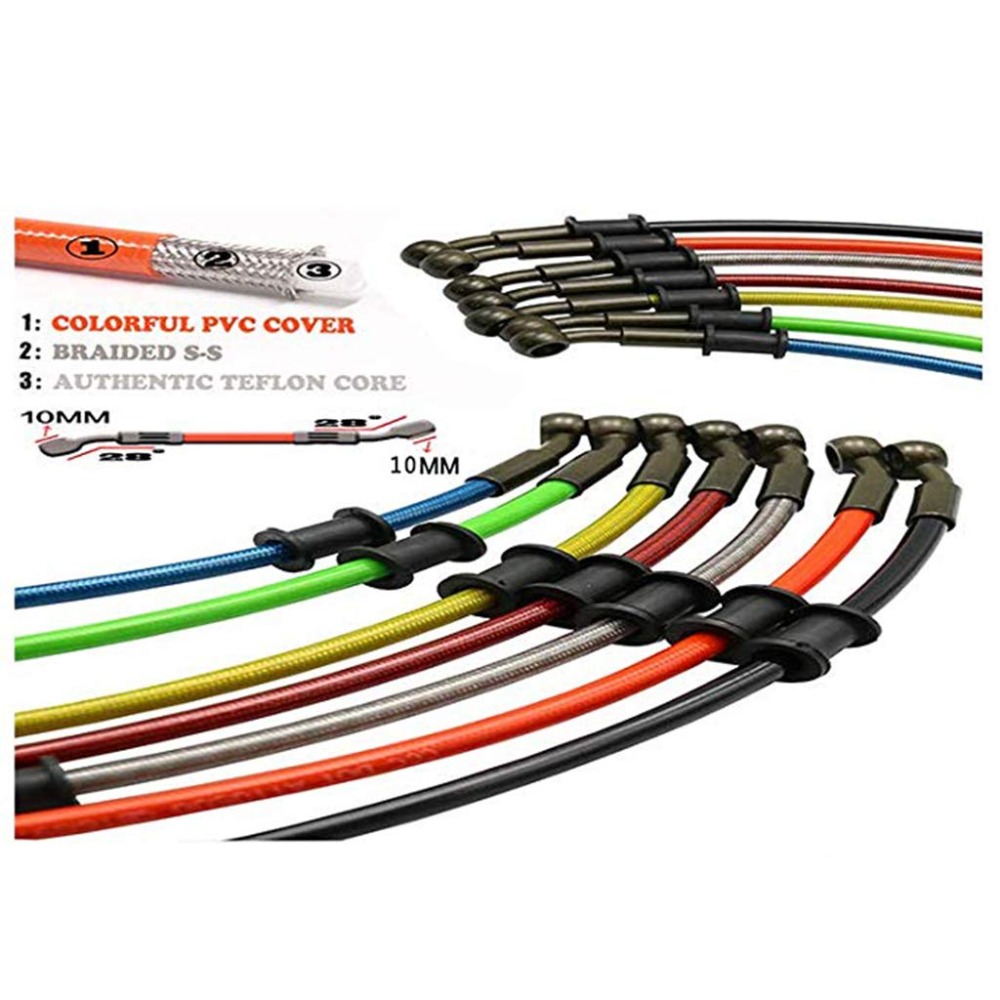 Braided Line - Motorfiets Crossmotor Gevlochten Staal Hydraulische Versterken