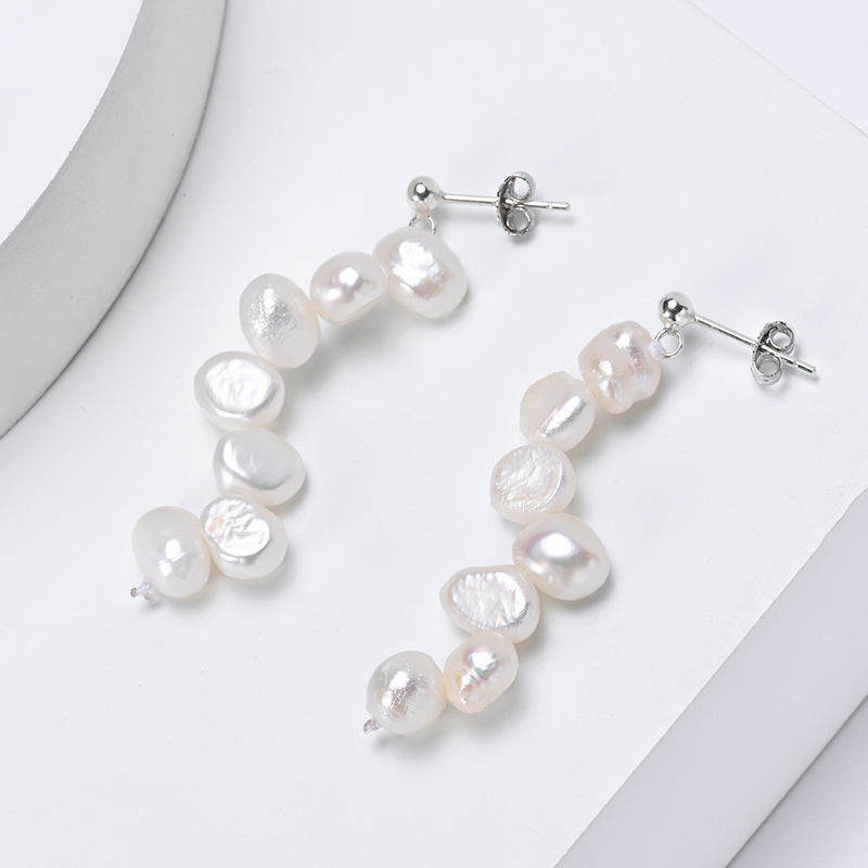 Freshwater Line - HENGSHENG 5-6mm Zoetwater Witte Parel Barok