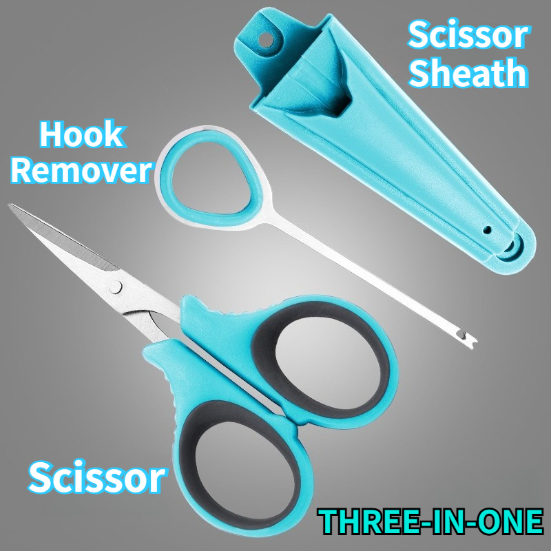 Fishing Line Cutter - 1pc Visschaarset Accessoires met onthaakextractor Roestvrij