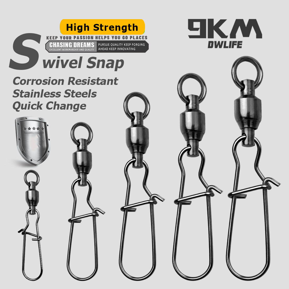 9KM 10PCS Kogellager Swivel Sn - Saltwater Line recensie en prijs