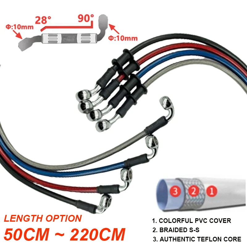 2X 10mm 28-90 Graden Motorfiet - Braided Line recensie en prijs